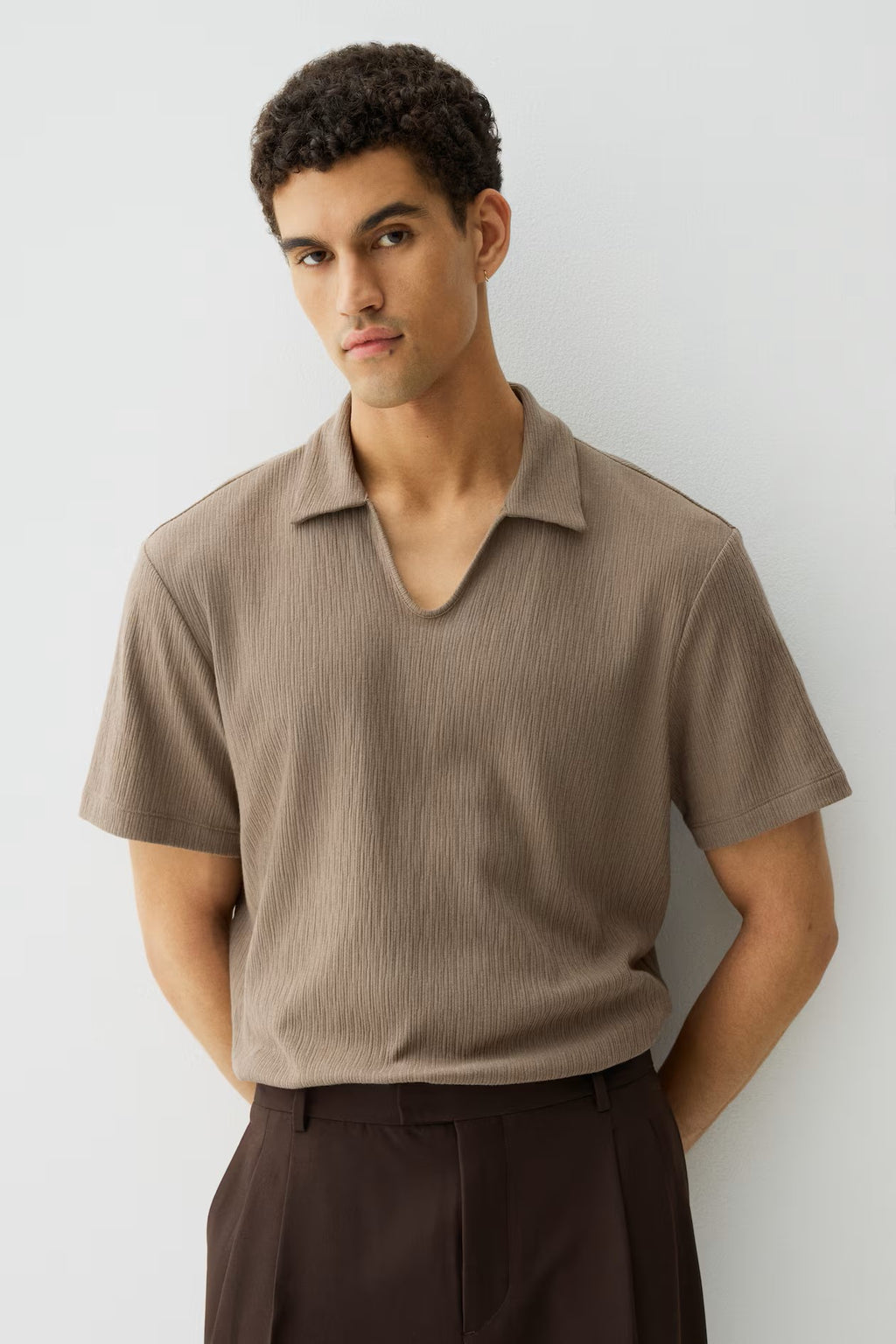 regular polo t-shirt for men smooth soft fabric