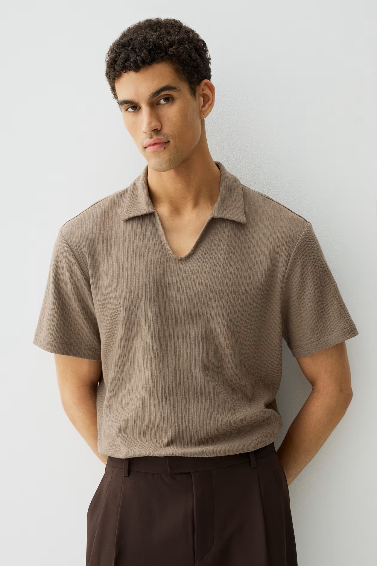 regular polo t-shirt for men smooth soft fabric