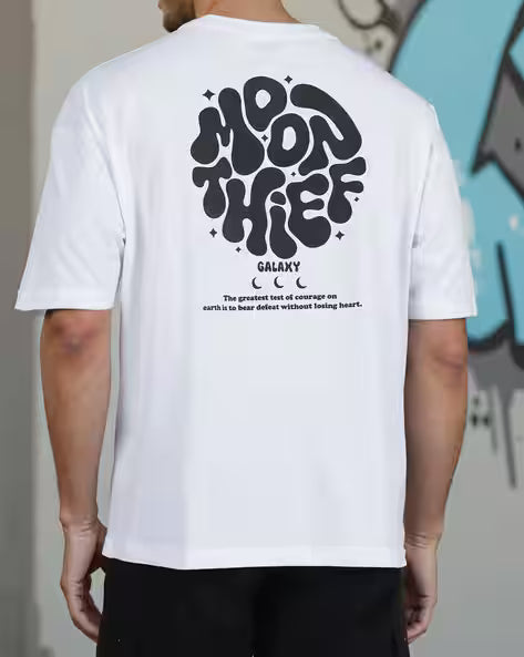 Graphic Back Print Short Sleeve Oversized Fit Tshirt