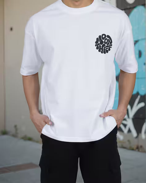 Graphic Back Print Short Sleeve Oversized Fit Tshirt