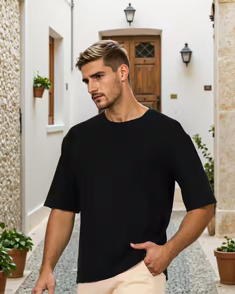 DEATH BLACK OVERSIZED T-SHIRT FOR MEN
