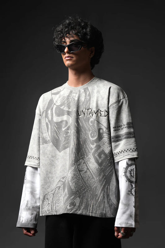 Crimson Core Oversized Tee