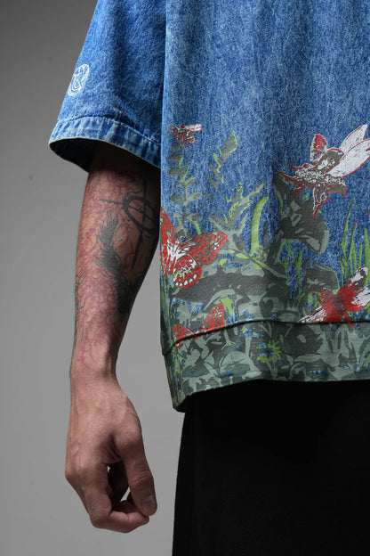 Phantom Crest Oversized colar tee