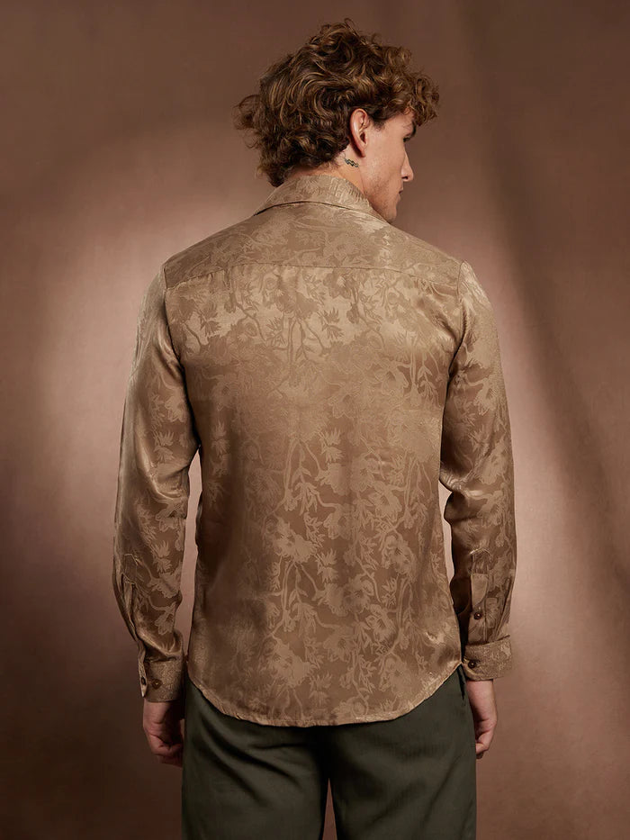 Flora-Textured shirt for men