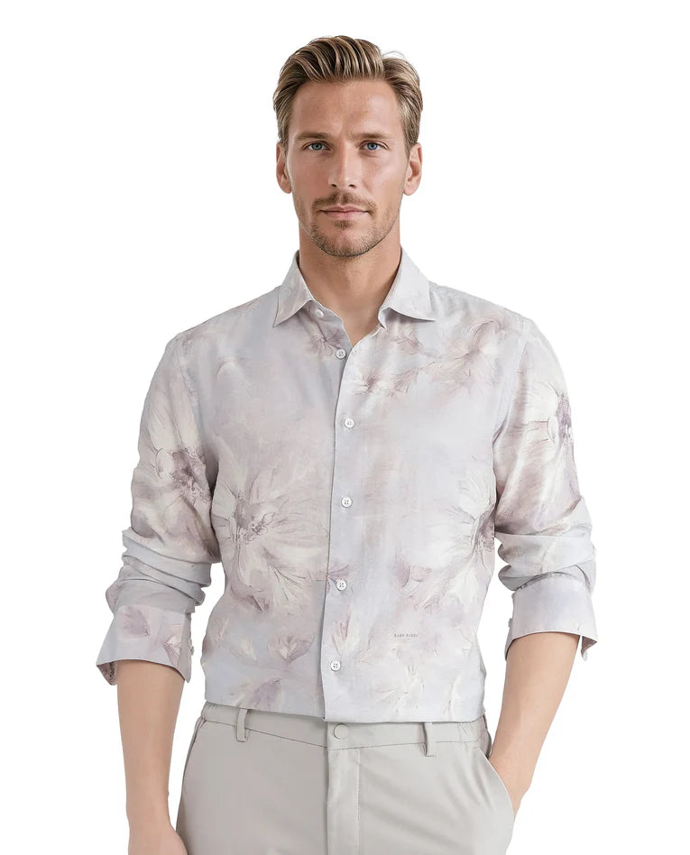 RELAXED FIT FLORAL PRINT SHIRT FOR MEN