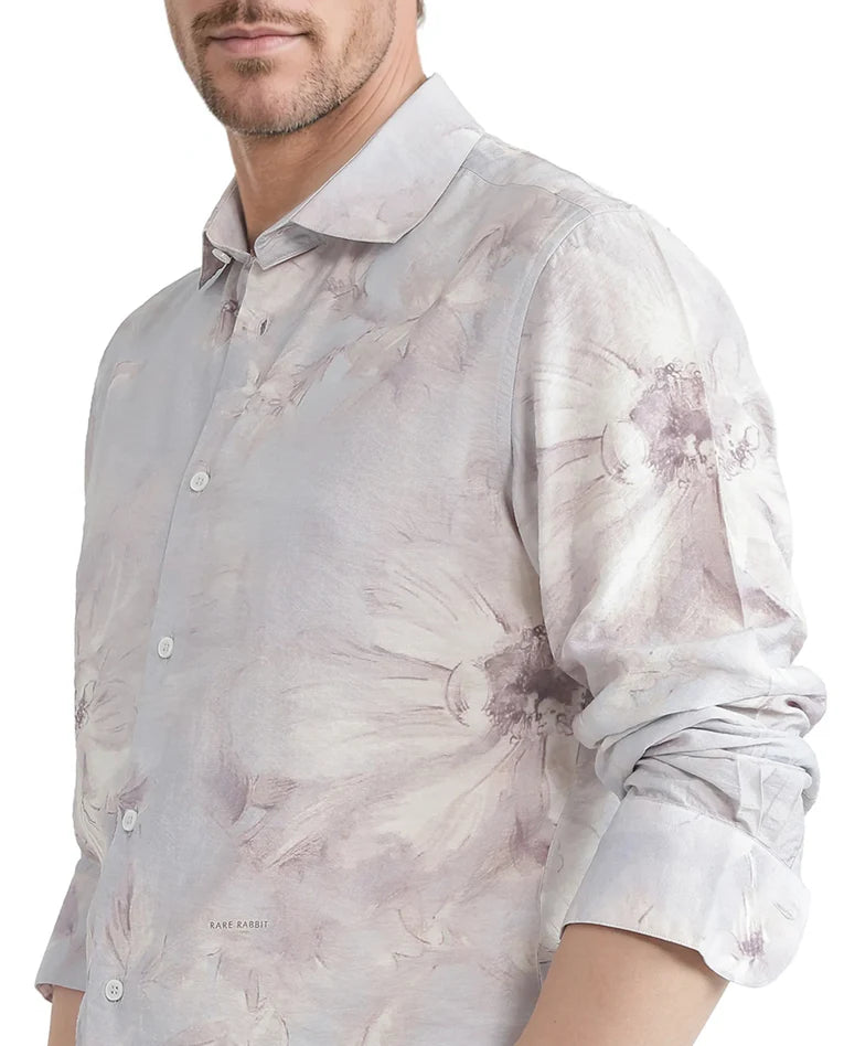 RELAXED FIT FLORAL PRINT SHIRT FOR MEN