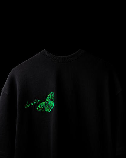 Black Emerald Wings oversized T-Shirt