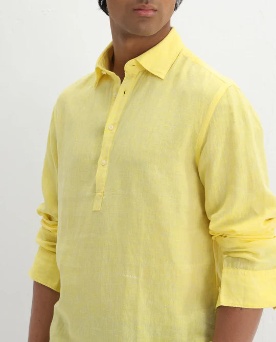 KURTHA FOR GANESH IMMERSION YELLOW SOFT CLOTH FOR MEN
