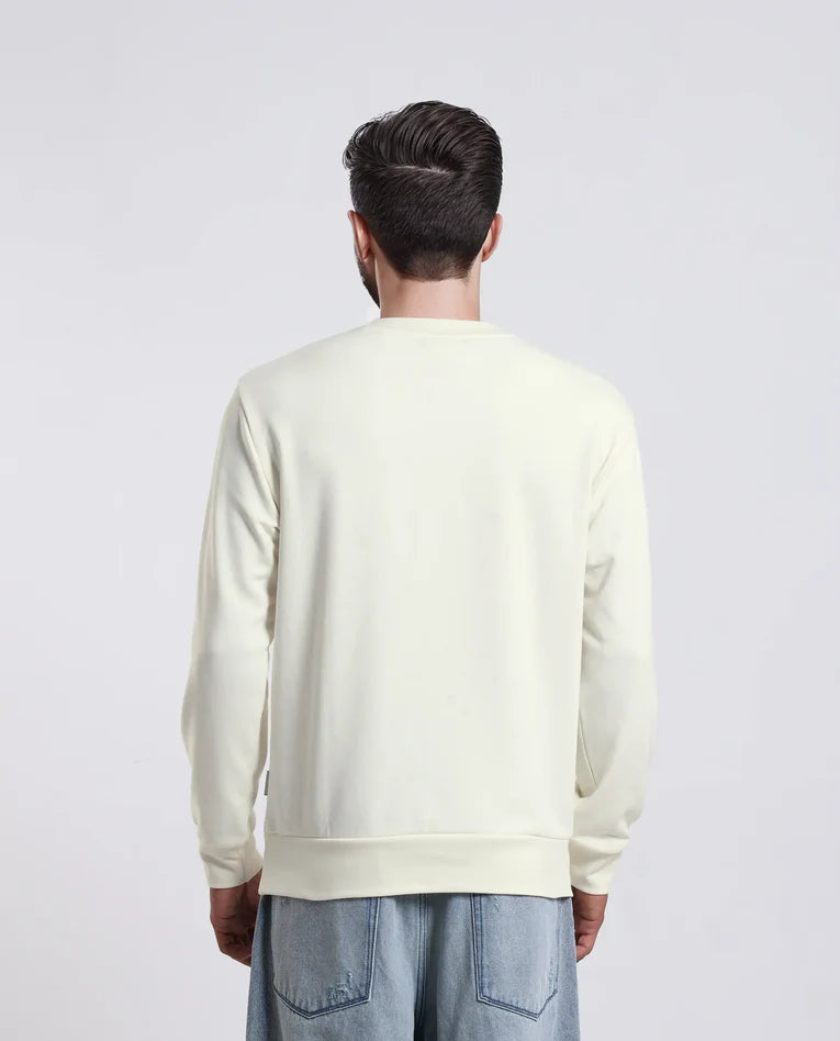 Typography printed sweat shirt for men cotton 100%