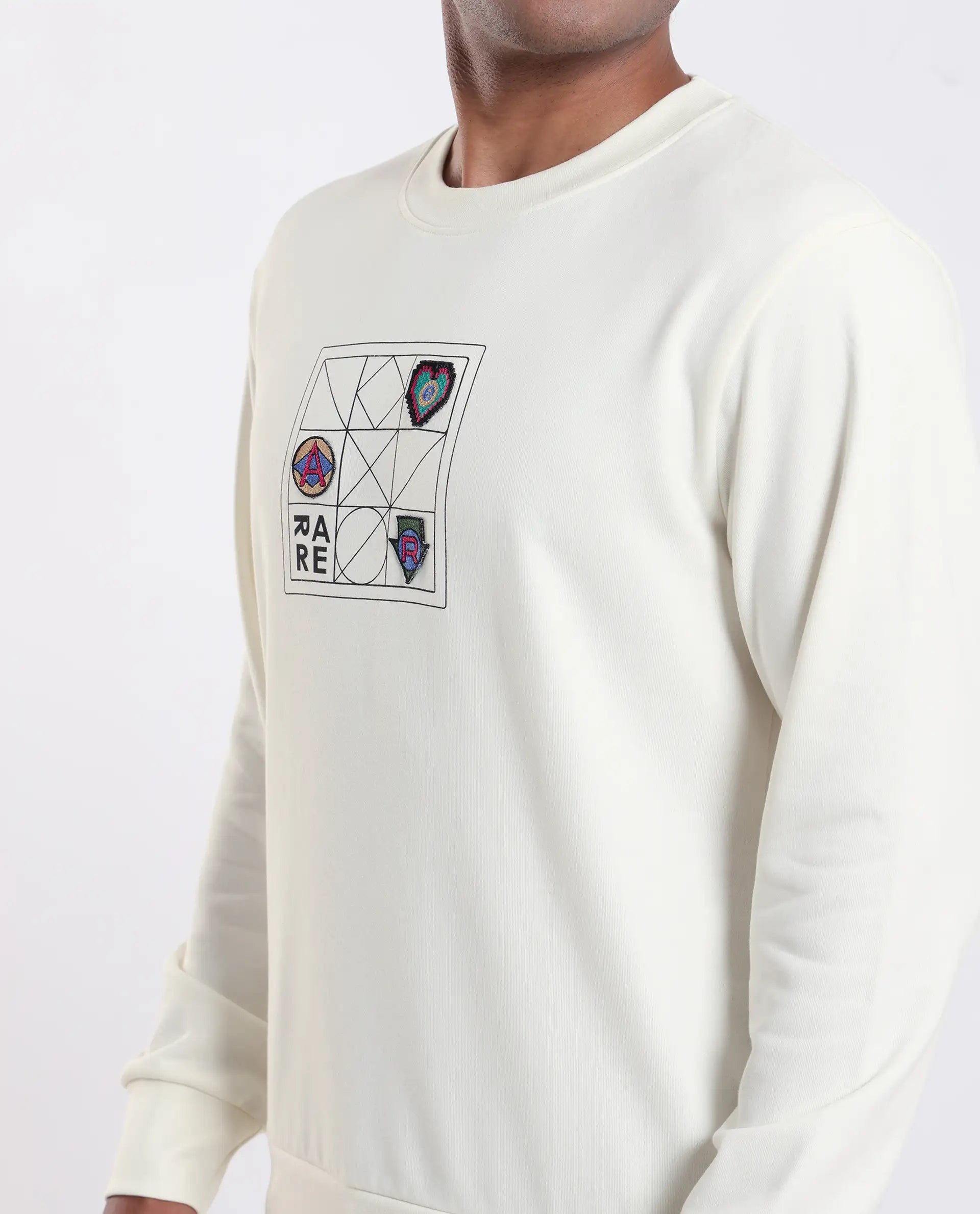 Typography printed sweat shirt for men cotton 100%