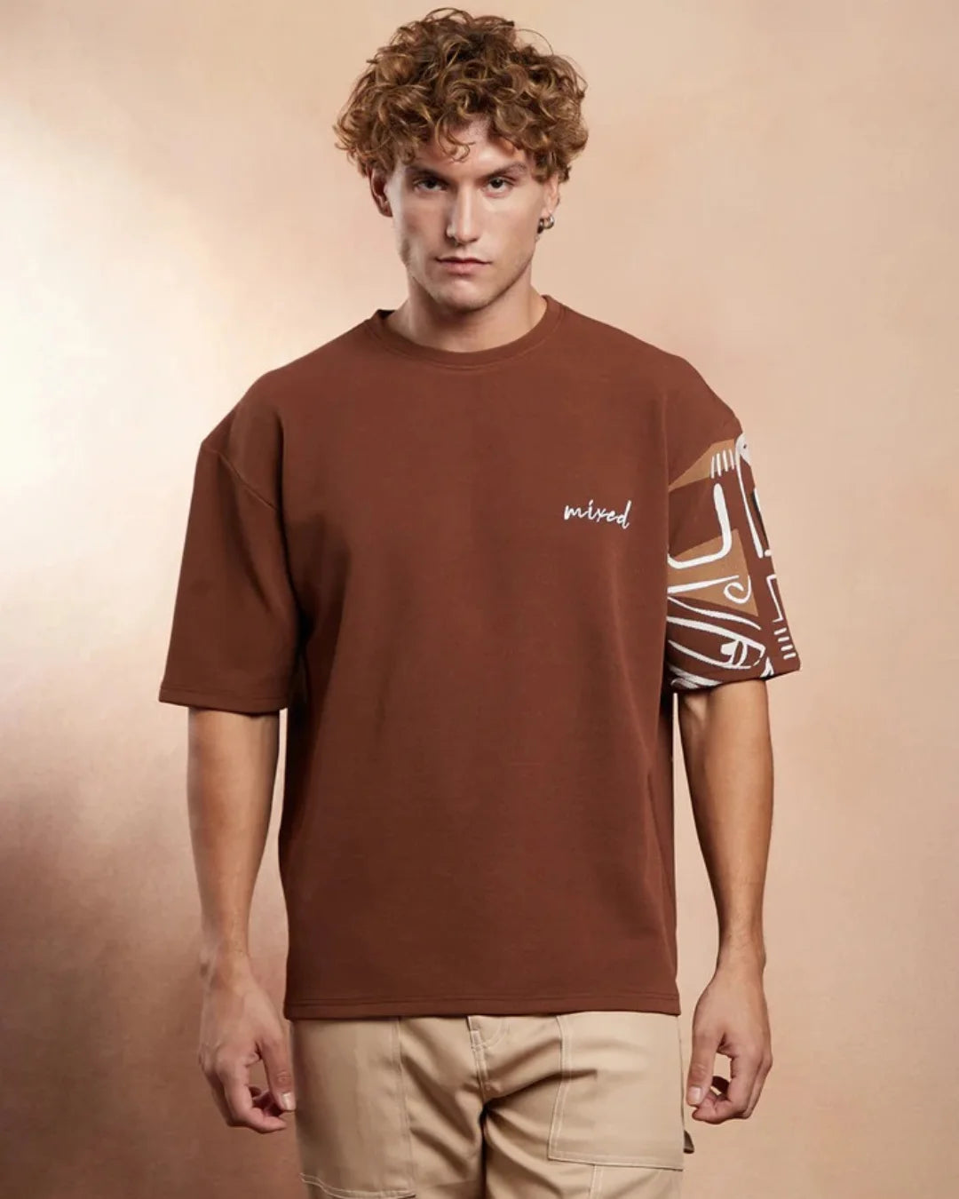 This tees dosen't follow the crows over sized t-shirt for men