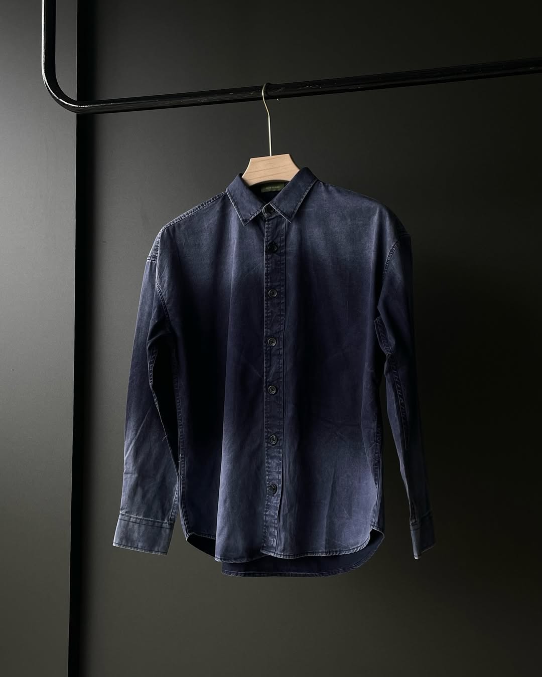Denim acid wash multi color shirts