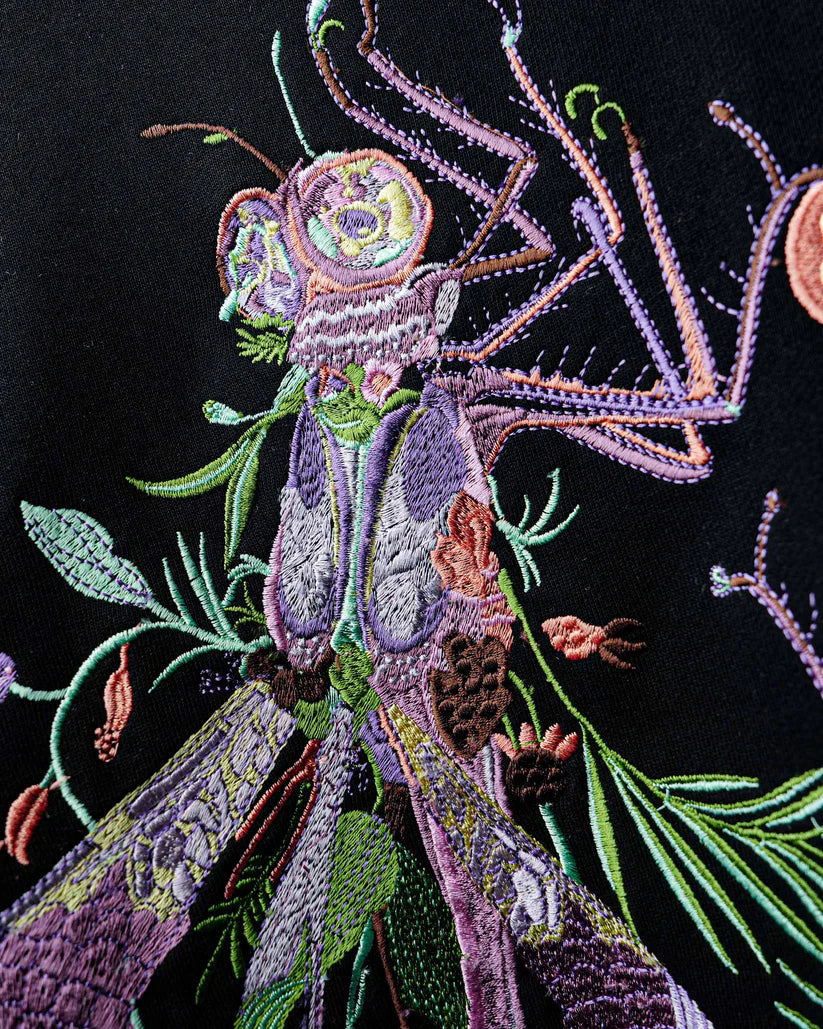 Black Bloom Flyer oversized t-shirt