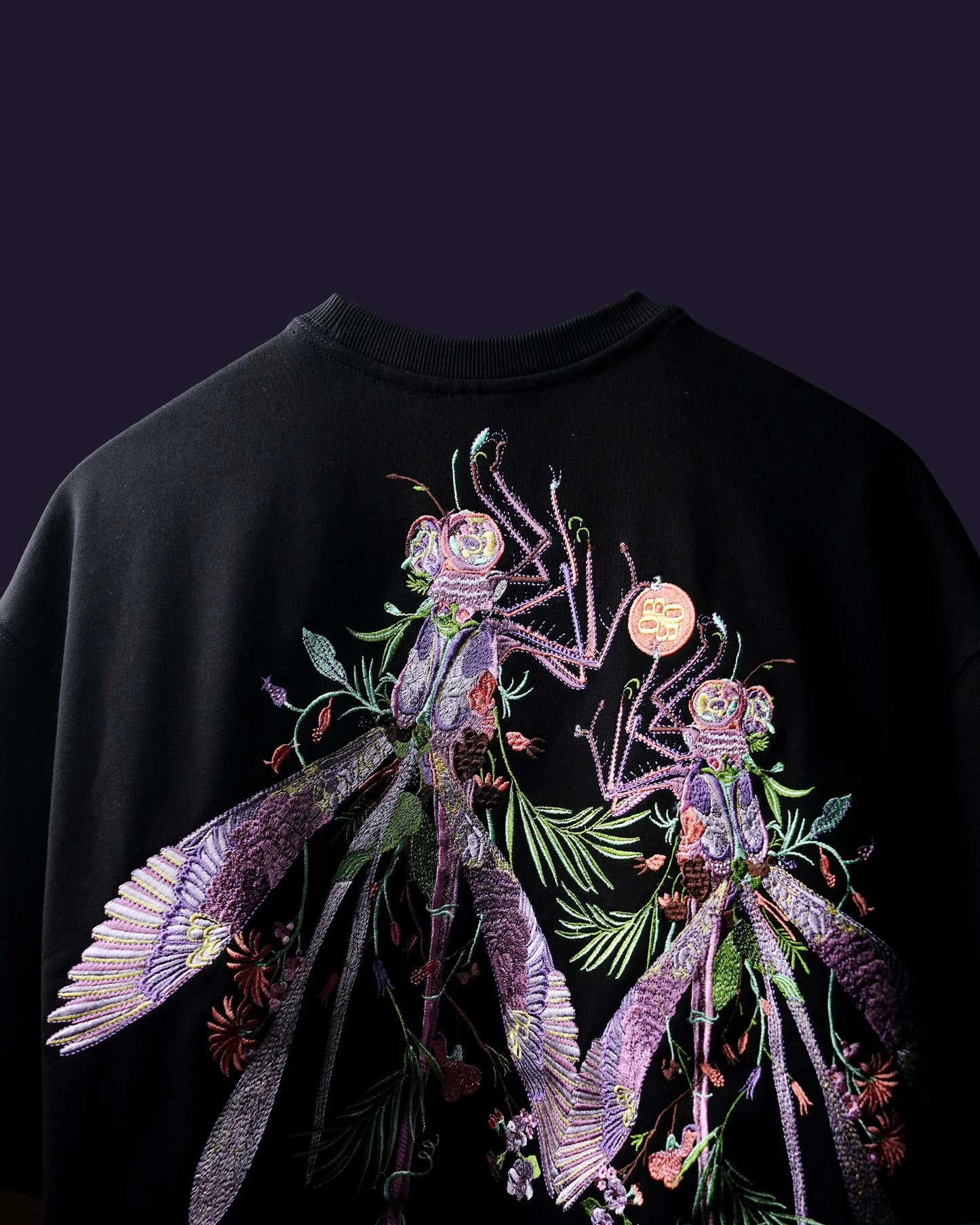 Black Bloom Flyer oversized t-shirt