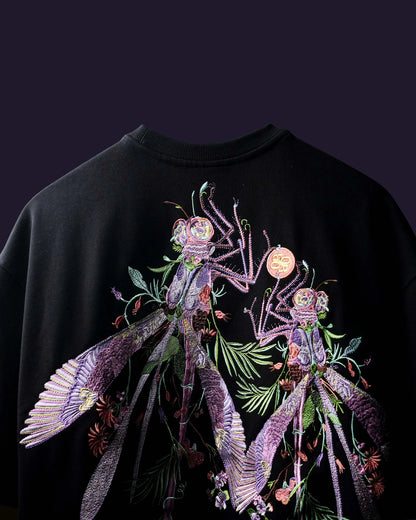 Black Bloom Flyer oversized t-shirt