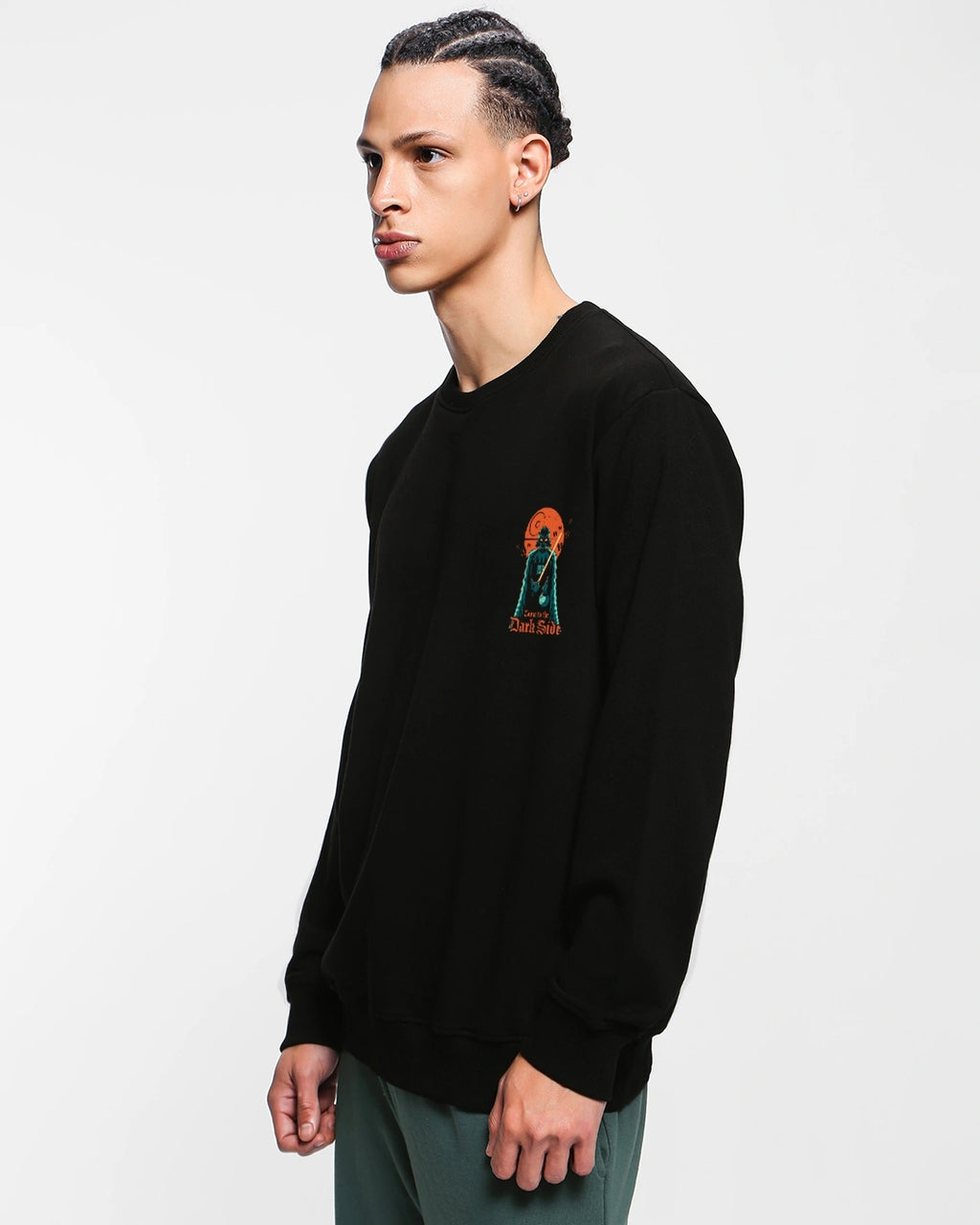 Men's black come to the black dark side sweat shirt