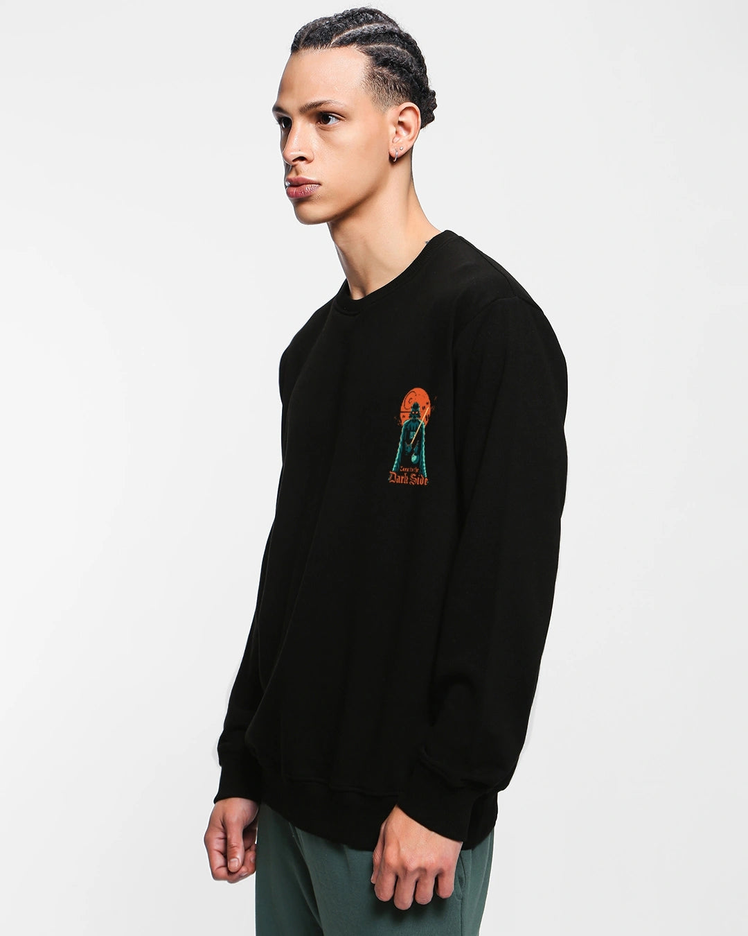 Men's black come to the black dark side sweat shirt