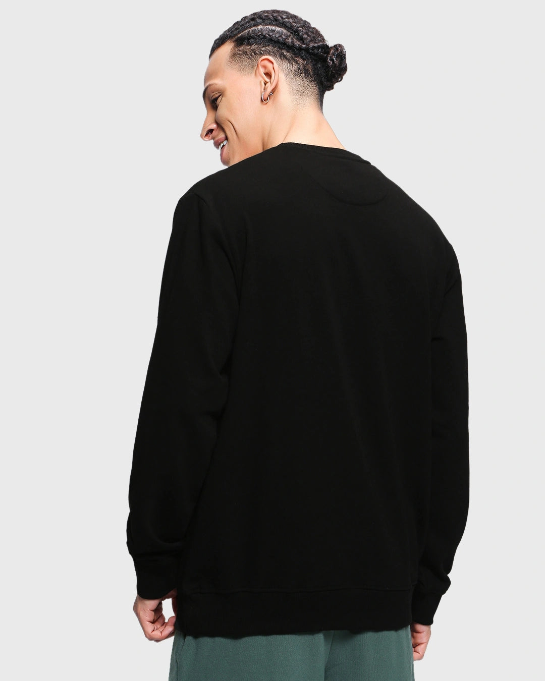 men's black lost-in the mountains sweat shirt