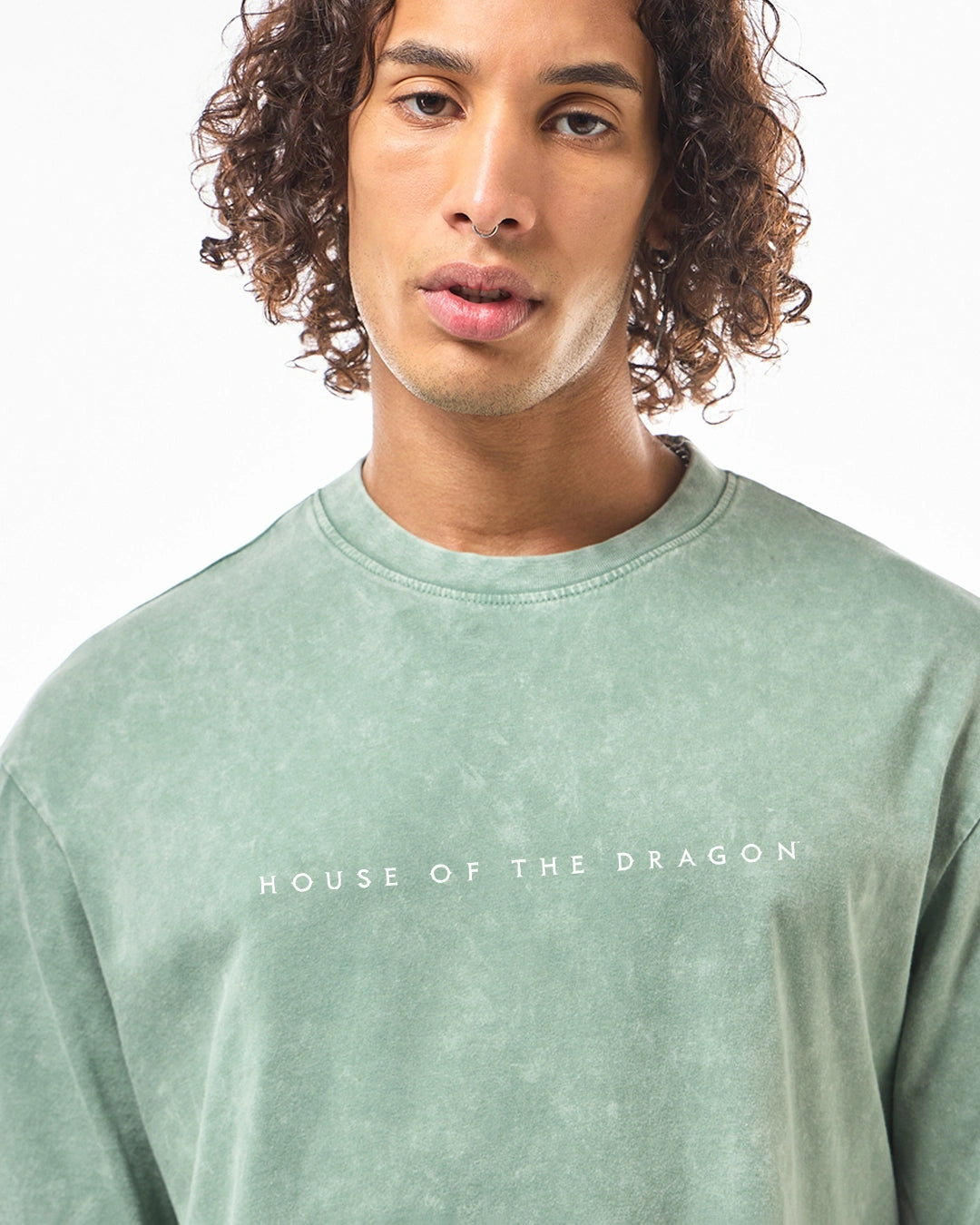Green dragon house over sized t-shirt for men
